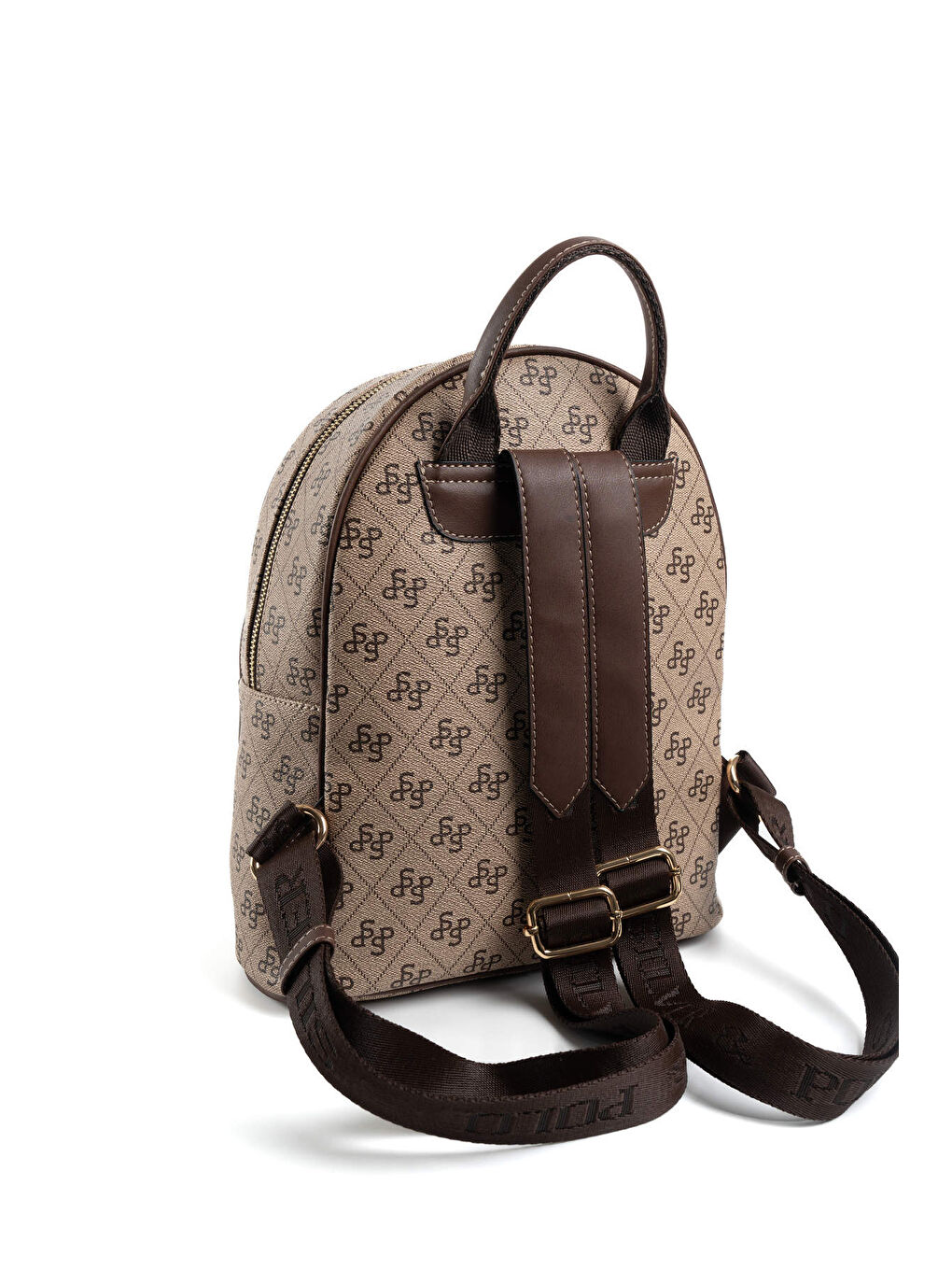 Bej Kadın 1062-47400 SILVER POLO SIRT ÇANTASI M178 KOYU BEJ-MAT KAHVE-3