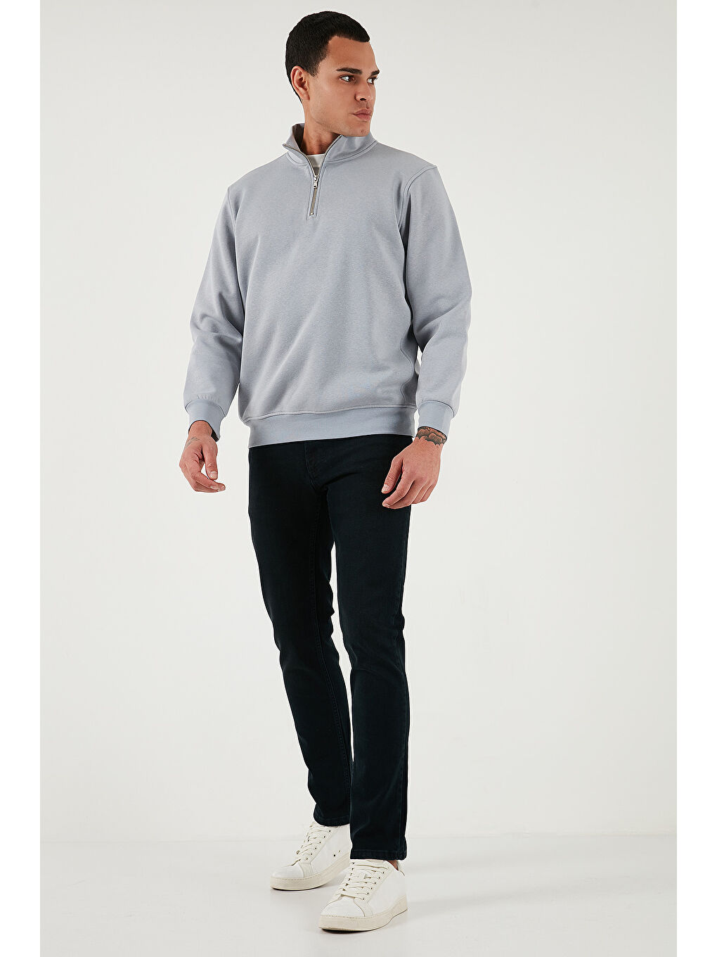 Lacivert Pamuklu Normal Bel Regular Fit Boru Paça Jeans 2211C05PARMA