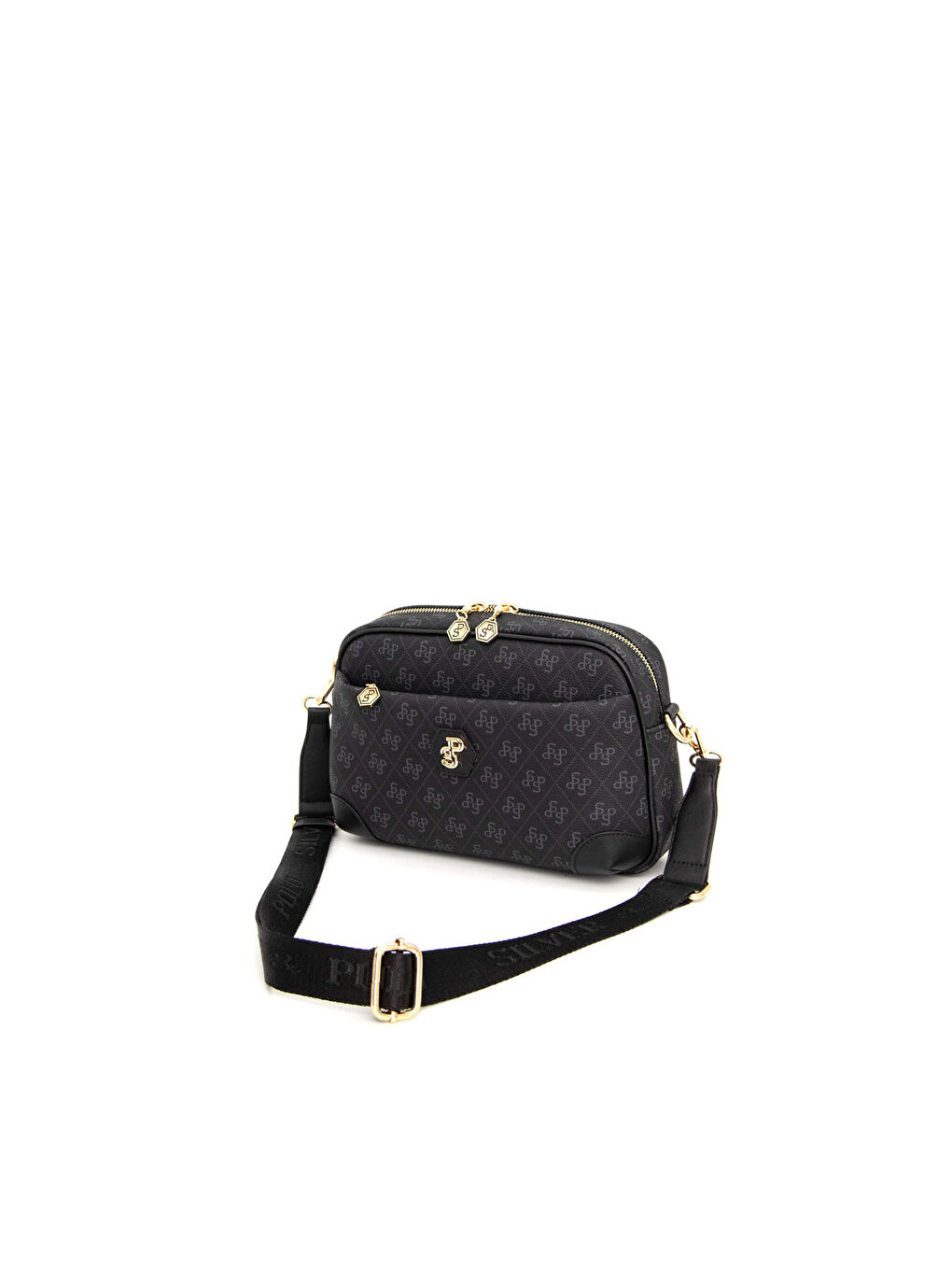 Siyah Kadın Çapraz Çanta 1094-45340 SILVER POLO ÇAPRAZ BAYAN ÇANTASI M178 SİYAH-MAT SİYAH-4