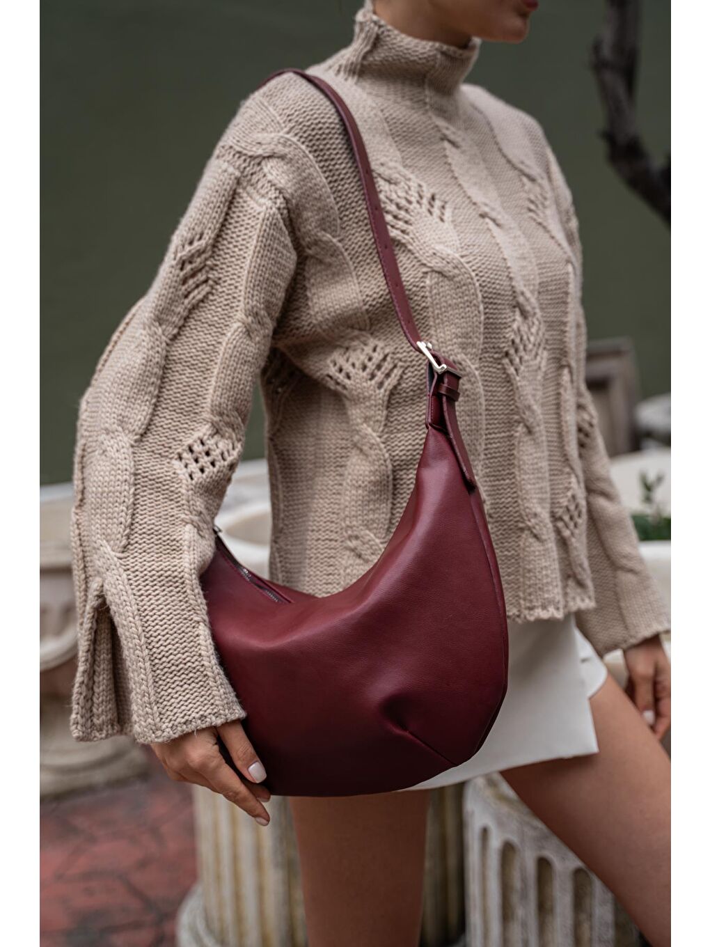 Nova Unisex Büyük Çanta - Bordo-2