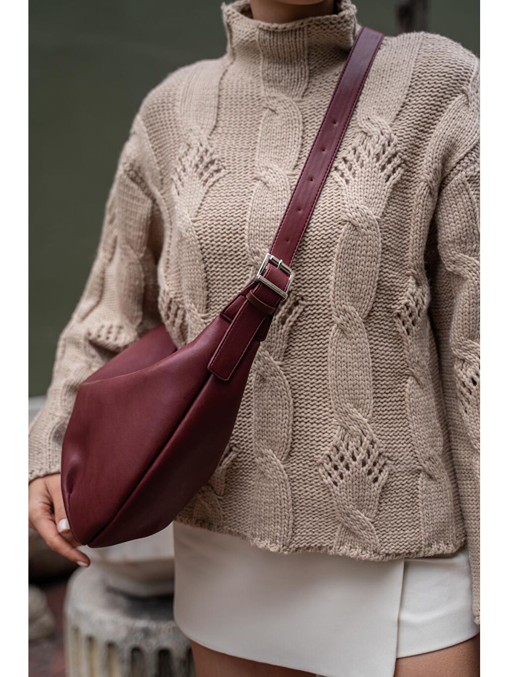 Nova Unisex Büyük Çanta - Bordo-4