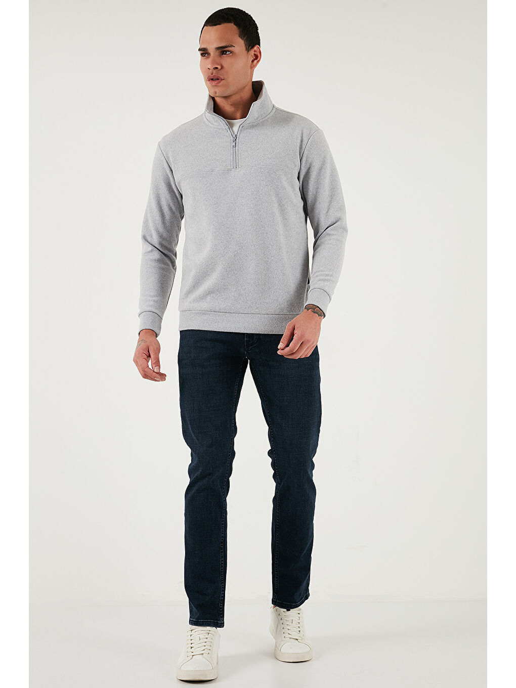 Lacivert Pamuklu Regular Fit Normal Bel Boru Paça Jeans 2211C27PARMA