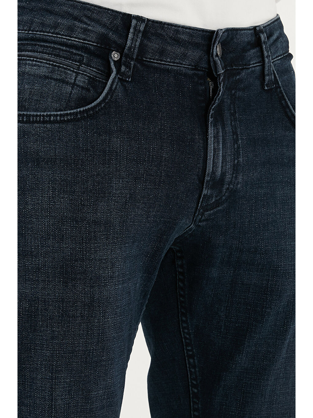 Lacivert Pamuklu Regular Fit Normal Bel Boru Paça Jeans 2211C27PARMA-5