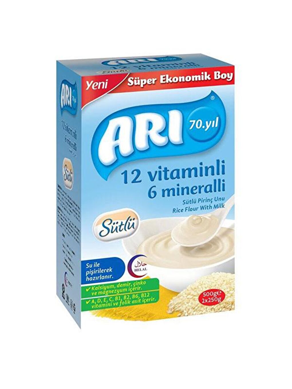 Arı Renksiz Mama Sütlü Pirinç Unu 500 gr