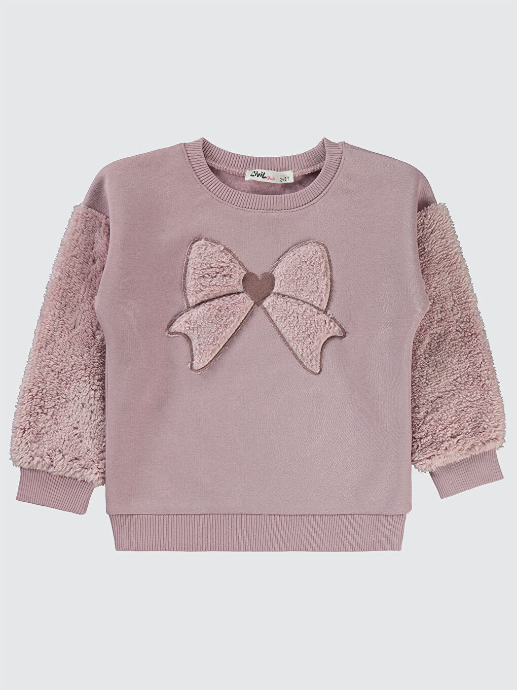 Civil Girls Kız Çocuk Sweatshirt 2-5 Yaş Mürdüm