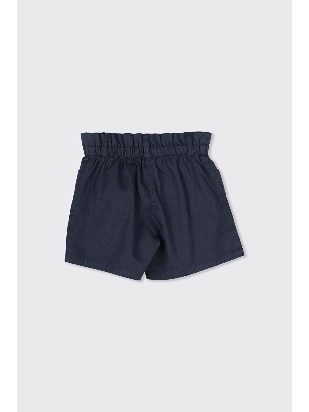 Kız Bebek Beli Lastikli Lacivert Şort-1