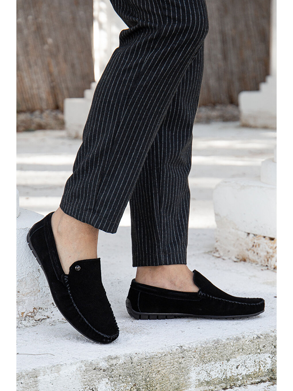 Siyah D0807 Günlük Ortopedik Hakiki Deri Erkek Casual Ayakkabı