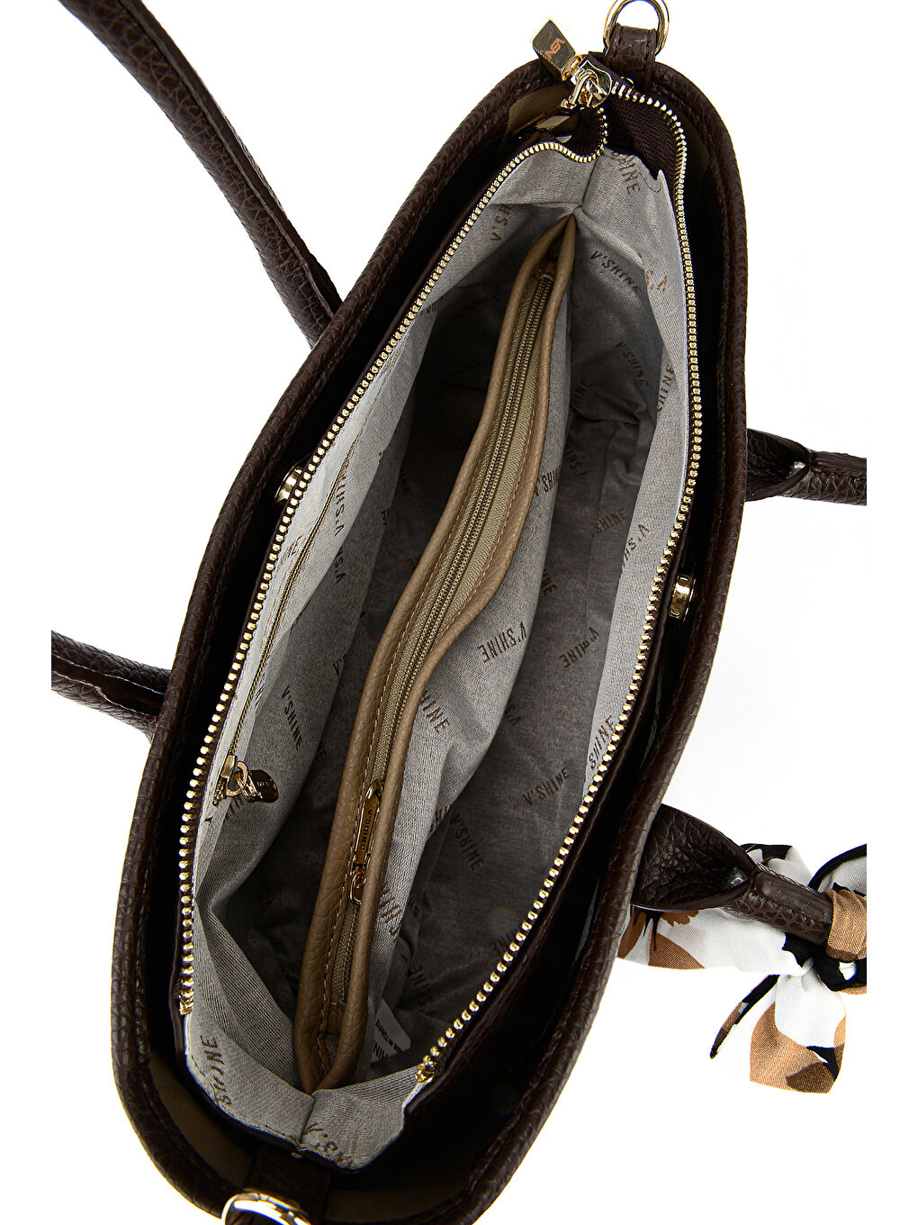 Kahverengi Kadın Omuz ve El Çantası 153979Z3121 Kahve-3