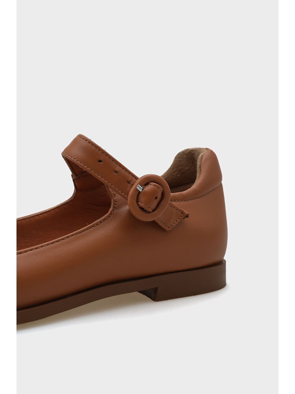 Siyah Beth Hakiki Deri Mary Jane Kadın Ayakkabı-3