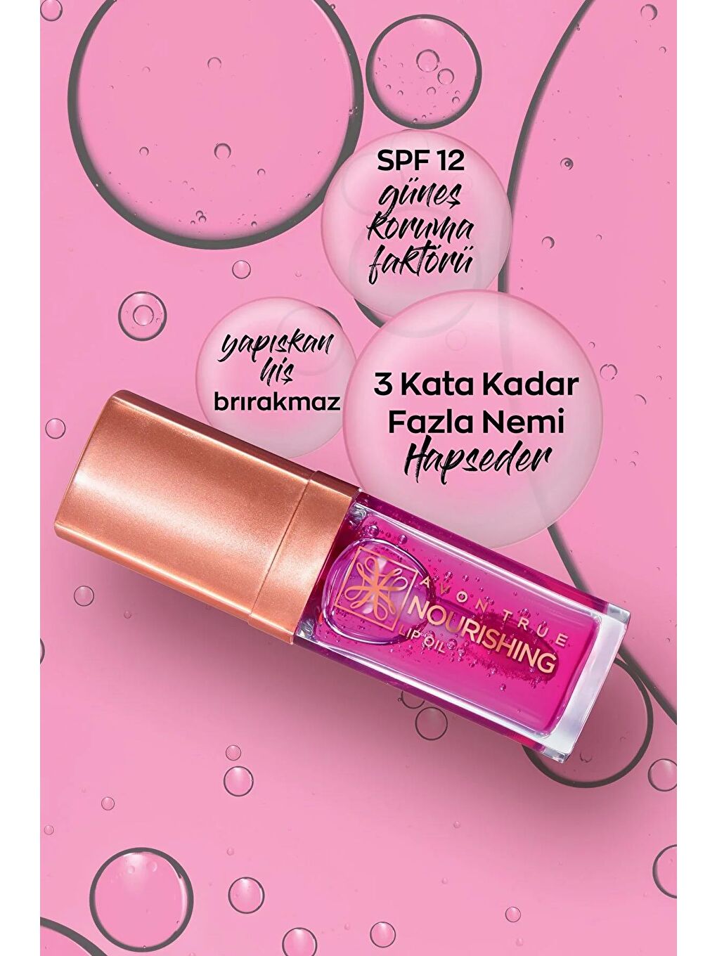 AVON Renksiz Love Me Nourishing Dudak Yağı Blossom ve Lash Genius Maskara Hediye Paketi - 1