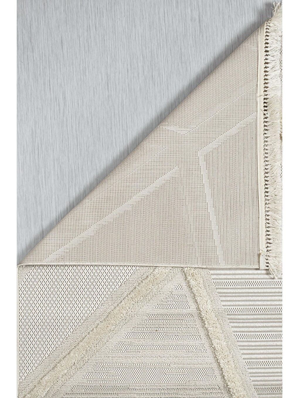 Konfor Halı Krem Bukle 6659 Krem Yumuşak Örgü Modern Dokuma Halı-140x200 - 3