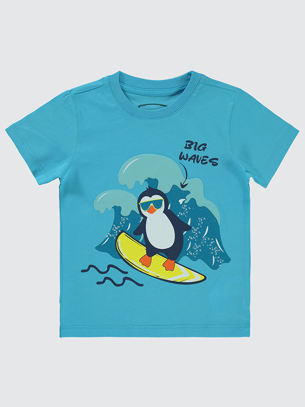 Boys Erkek Çocuk Tişört 2-5 Yaş Turkuaz-1