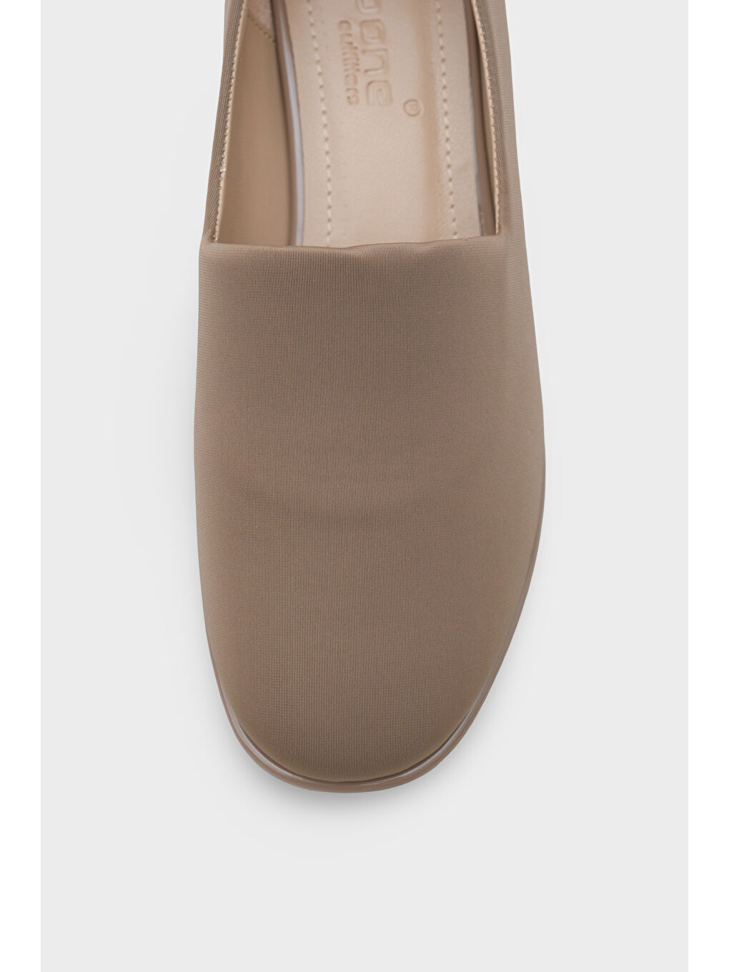 Bej Rosy Streç Kısa Topuklu Konfor Kadın Ayakkabı-4