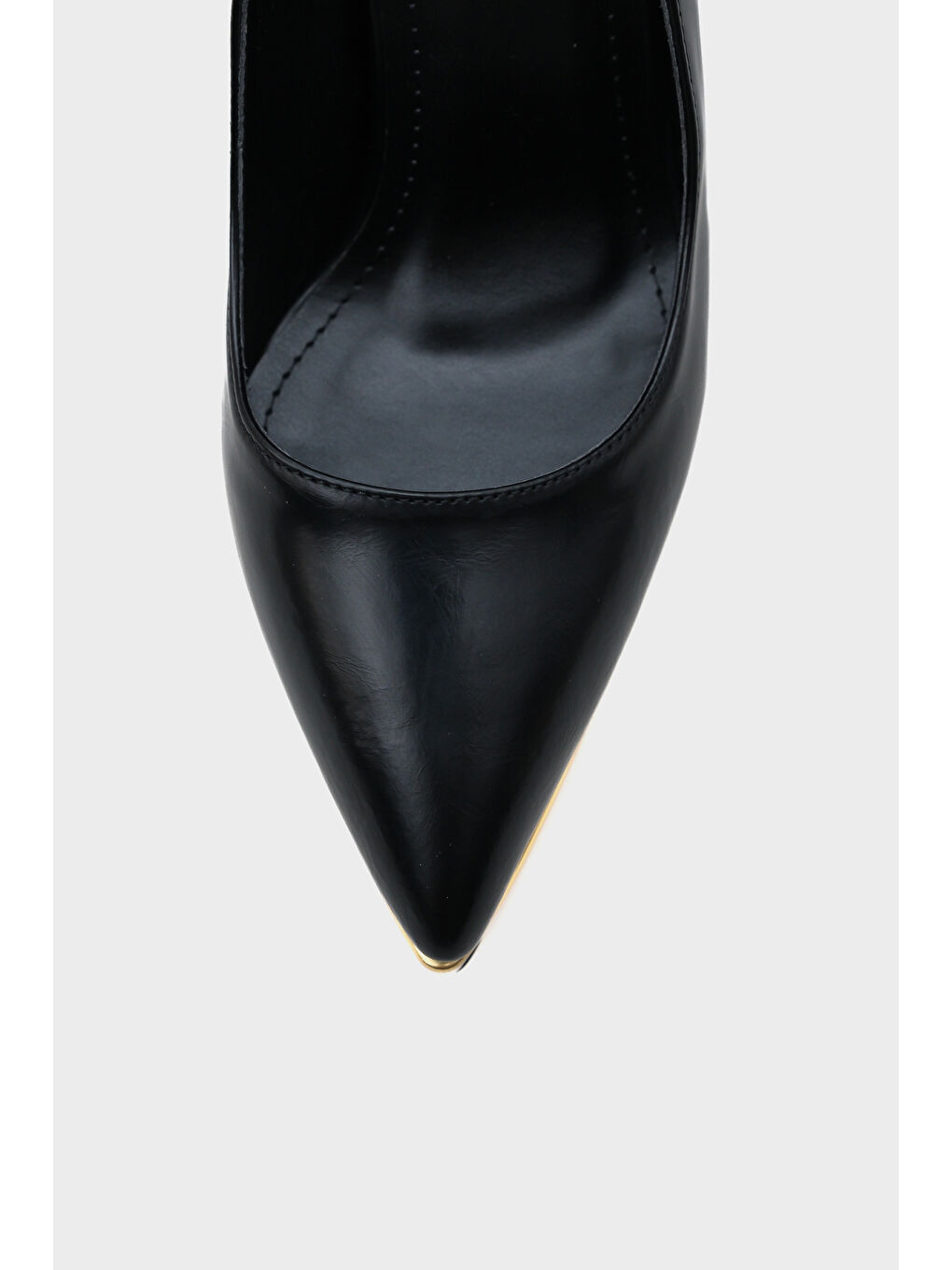 Siyah Helga Sivri Burunlu Platform Yüksek Topuklu Kadın Ayakkabı-2