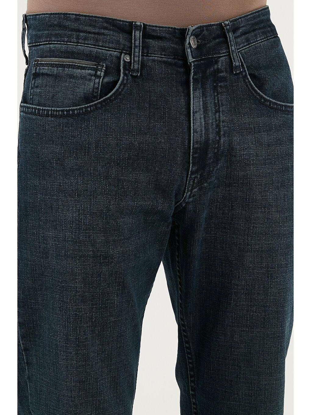 Mavi Streç Pamuklu Comfort Fit Yüksek Bel Boru Paça Jeans 4412C26TEXAS-4