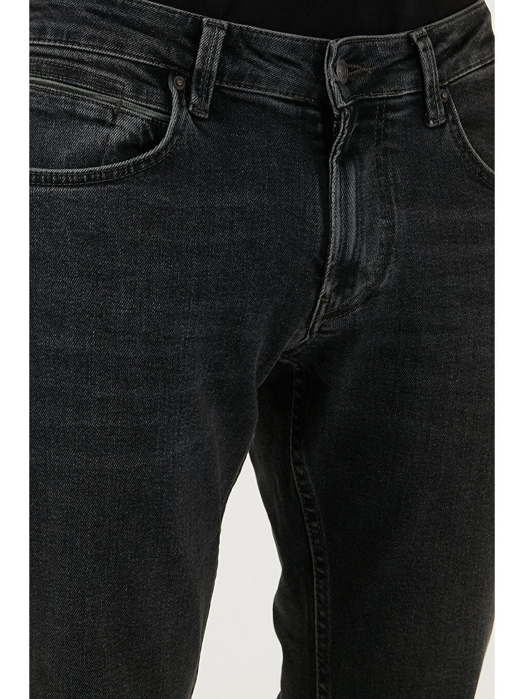 Siyah Pamuklu Regular Fit Normal Bel Boru Paça Jeans 2211C30PARMA-4