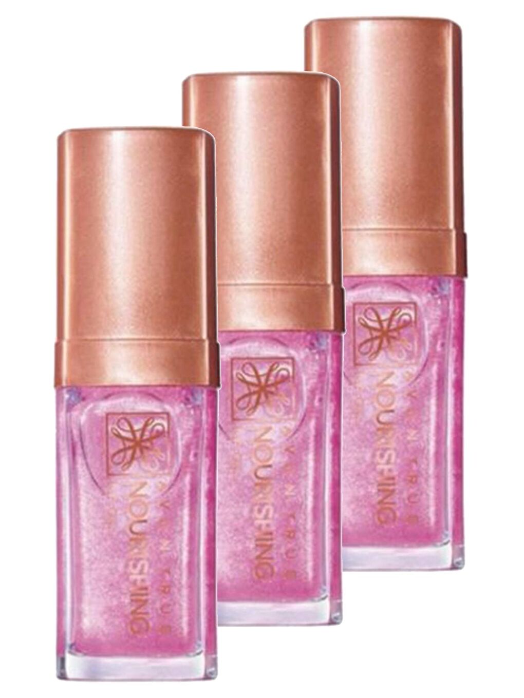 AVON True Nourishing Dudak Yağı 7 Ml. Shimmering Petal Üçlü Set