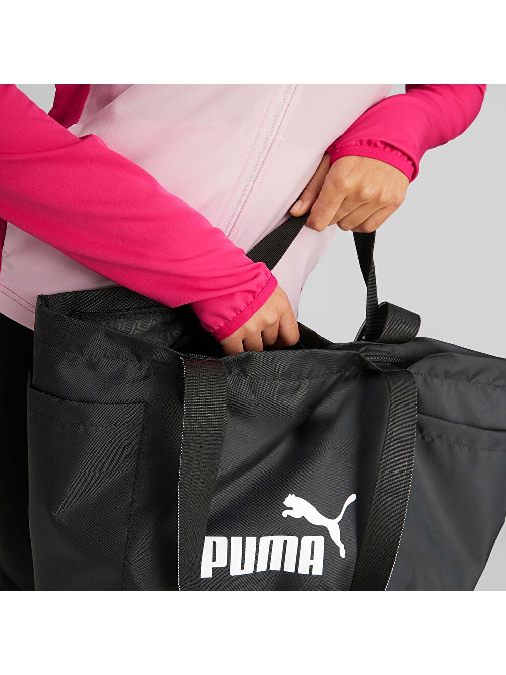 Siyah Core Base Large Shopper Çanta-1