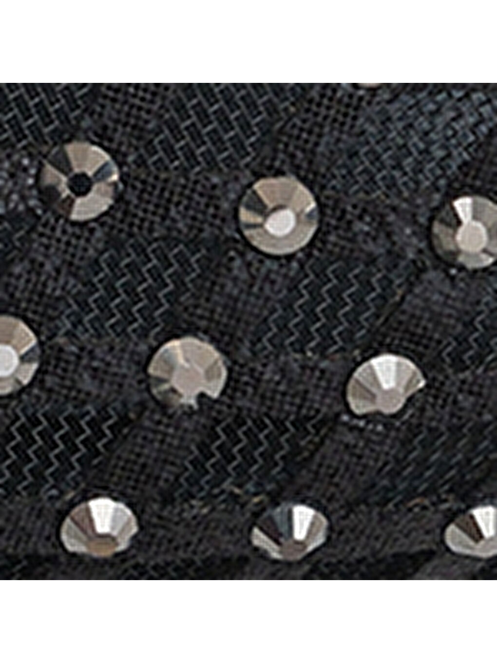 Gri Hilary Taşlı Fileli Stiletto-6