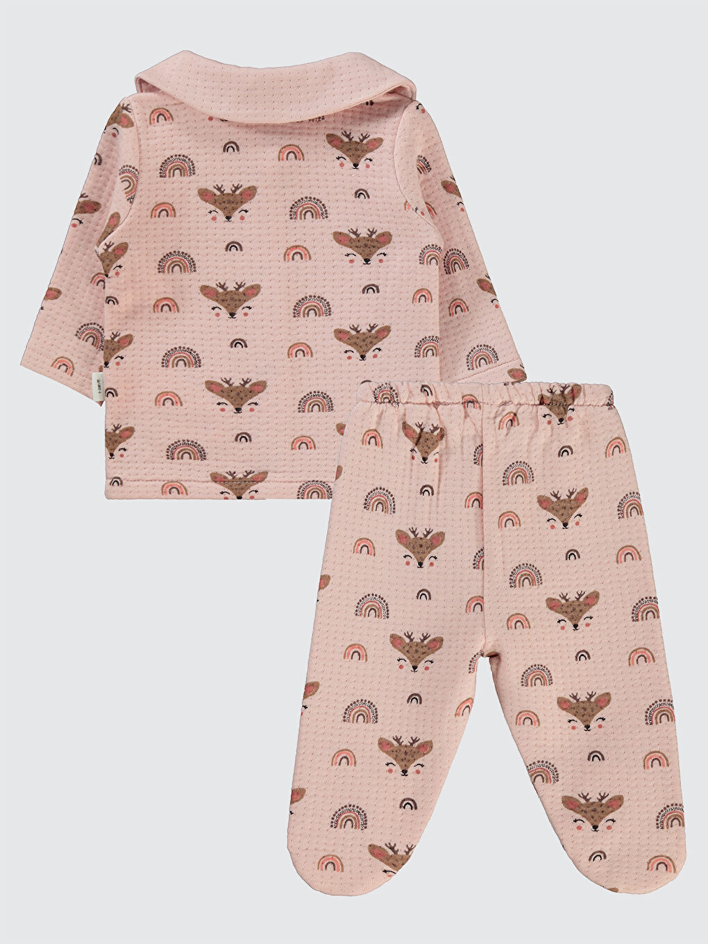 Civil Pembe Baby Kız Bebek Pijama Takımı 1-6 Ay Pudra - 1