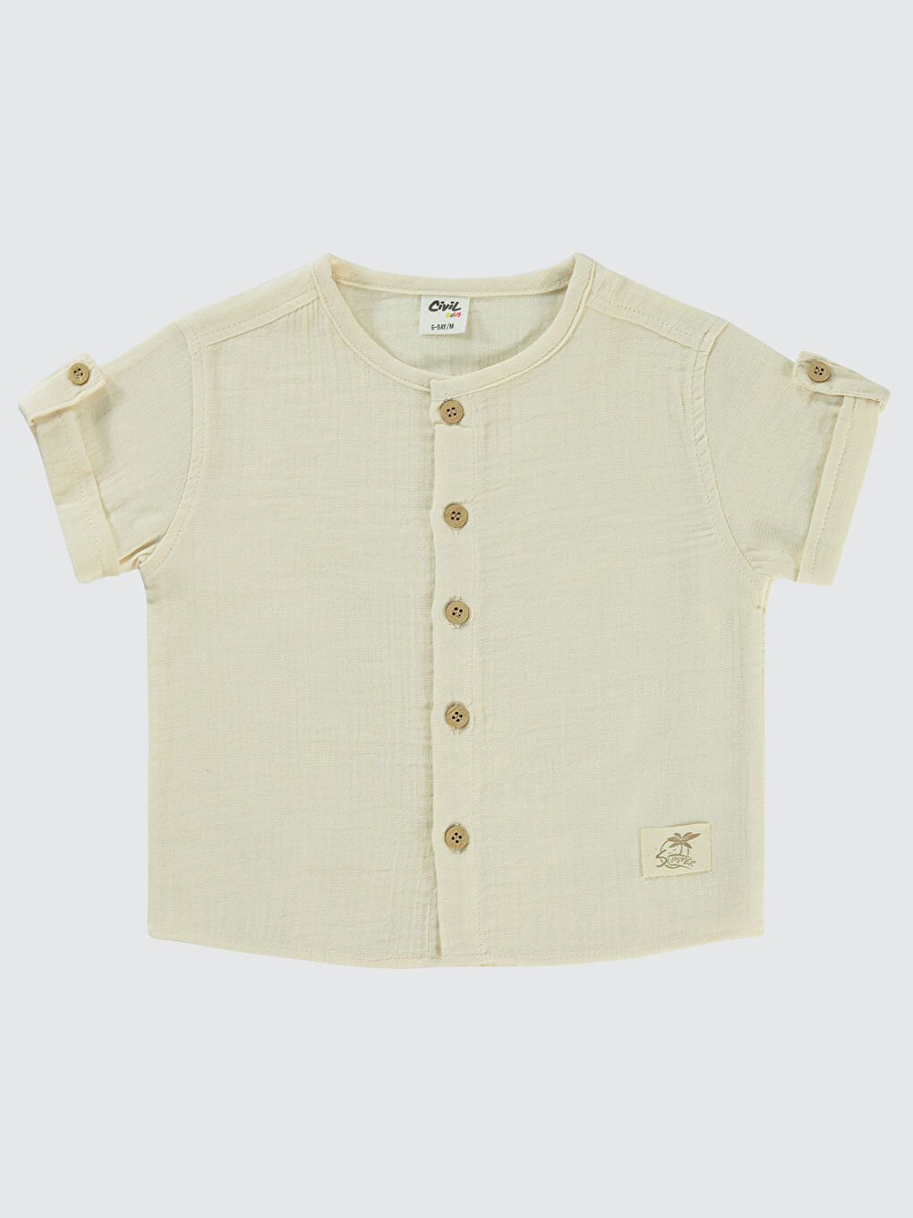 Civil Baby Erkek Bebek Gömlek 6-18 Ay Bej