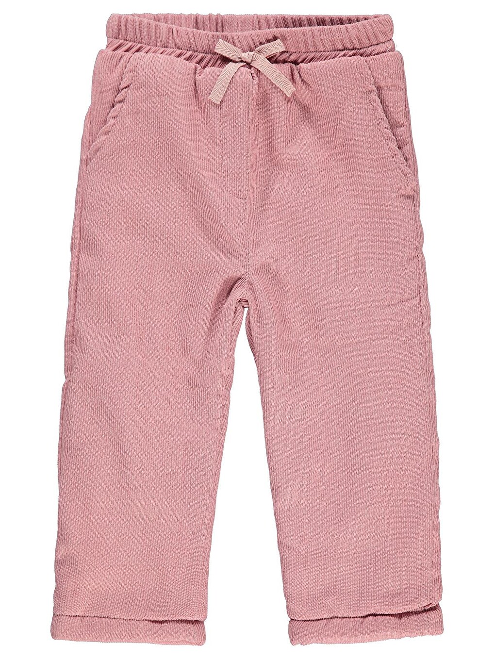 Pembe Girls Basic Velsoftlu 2-5 Yaş Pantolon - Pudra