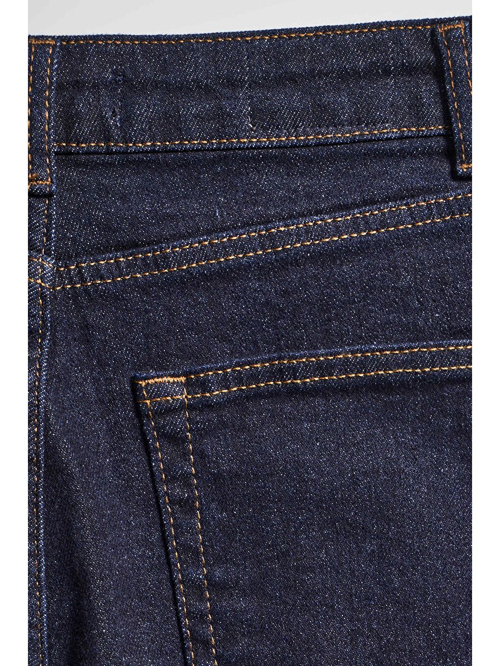 Kadın İndigo Renk 7w5-50 Straingt Fit Yüksek Bel İç Boy 80cm Esnek Kumaş Denim Jean-4