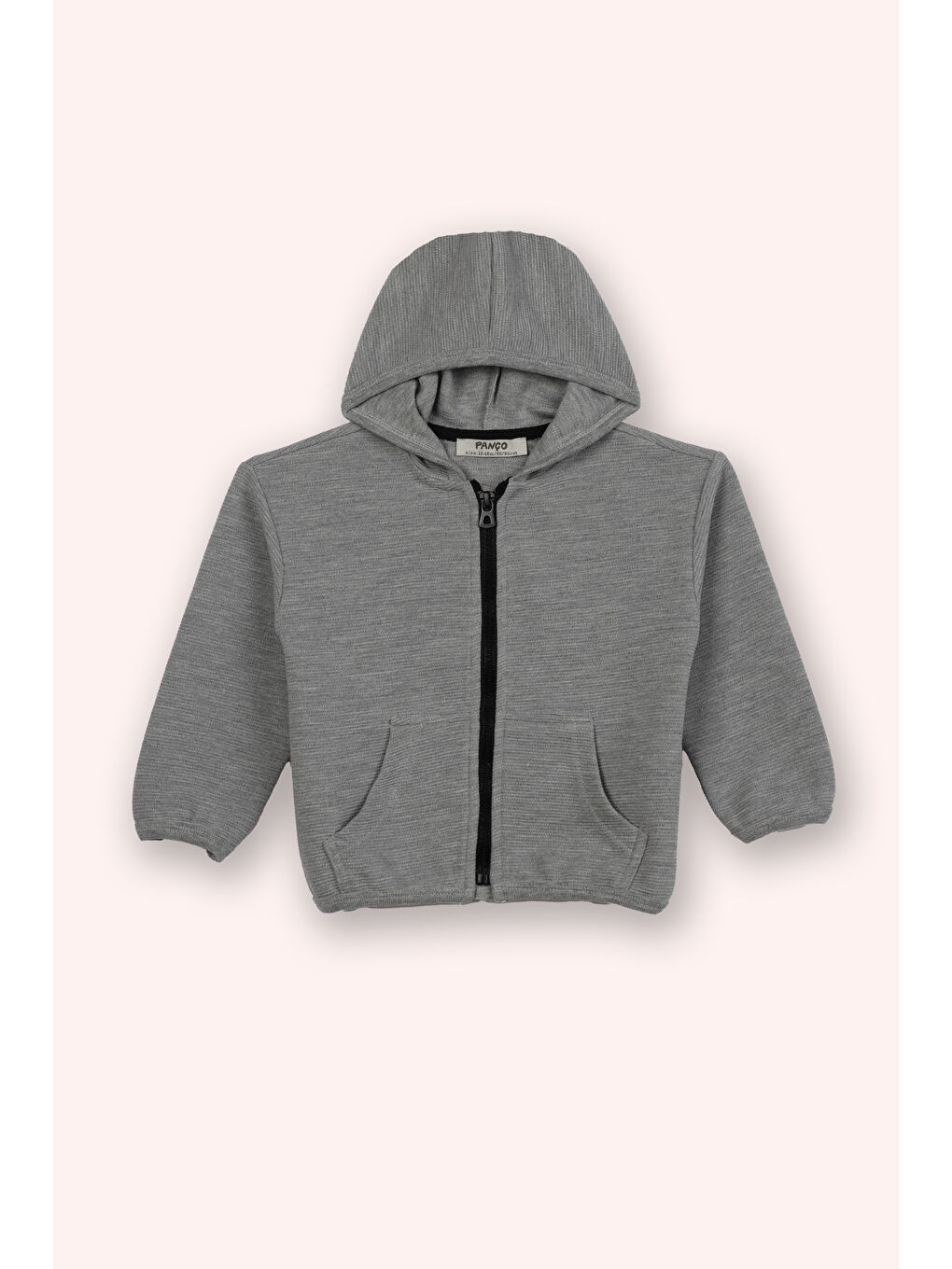 Panço Gri Erkek Çocuk Fermuarlı Sweatshirt Yeşil