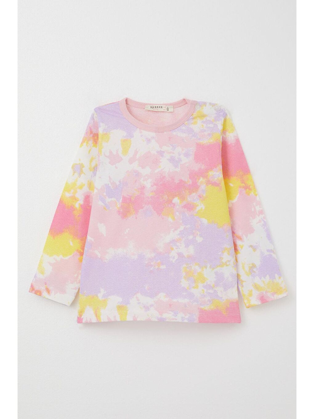 Kız Çocuk Pijama Takımı Batik Desenli Karışık Renk (1-2 Yaş)-1