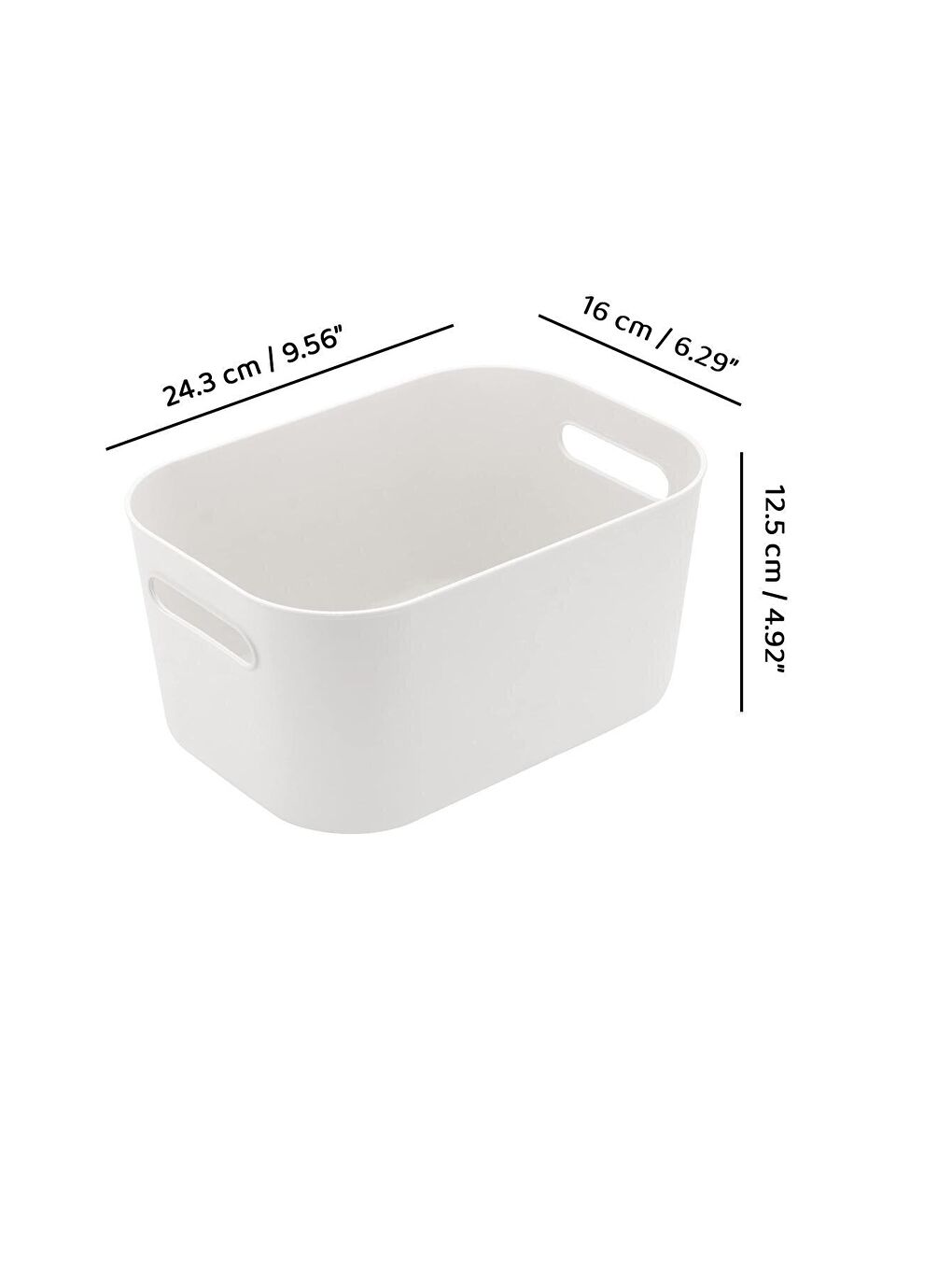 Beyaz 4'lü Organizer Kutu Seti - 4 lt Çok Amaçlı Düzenleyici - Dekoratif Saklama Kutusu-4