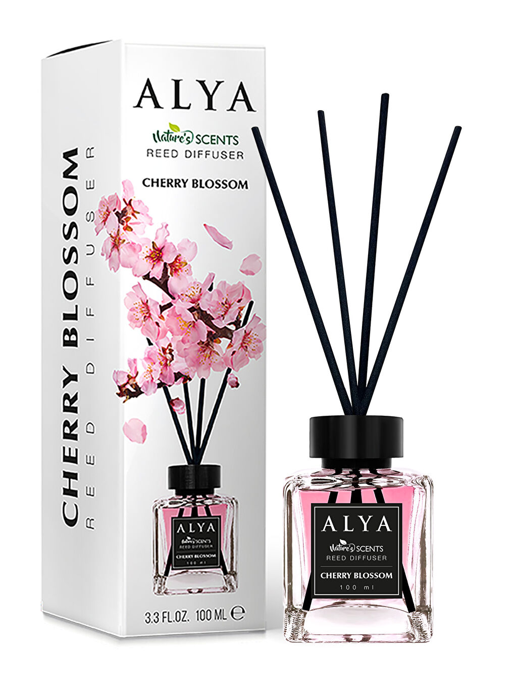 Alya Karışık Nature's Scents Bambu Çubuklu Oda Kokusu Cherry Blossom & Sandalwood & Mango 100 ml x - 2