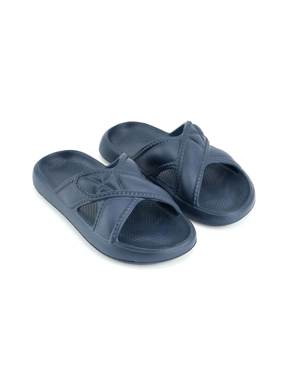 Lacivert Kadın Yazlık Eva Islak Zemine Uygun Ev Bahçe Banyo Terlik-2