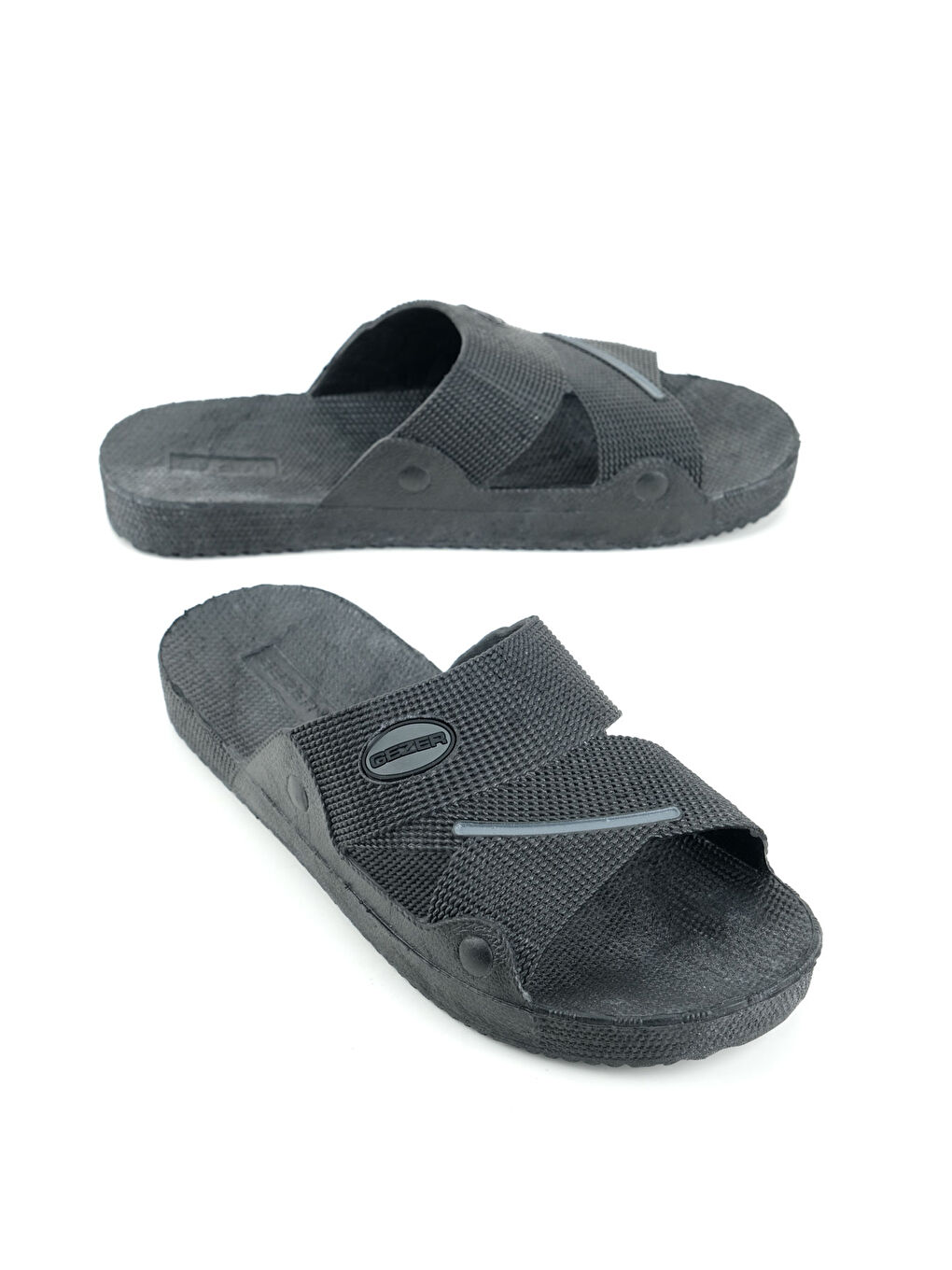 Siyah Yazlık Erkek Airblow Islak Zemine Uygun Günlük Ev Bahçe Havuz Terlik