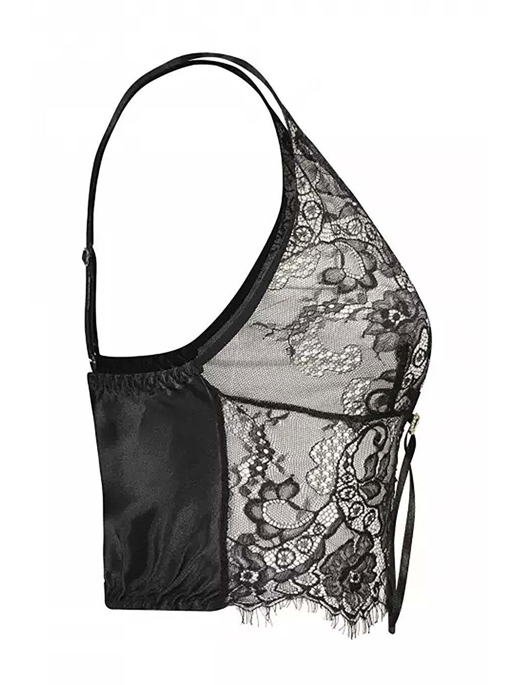 Siyah Dantelli Saten Şortlu Sabahlık Takımı-2