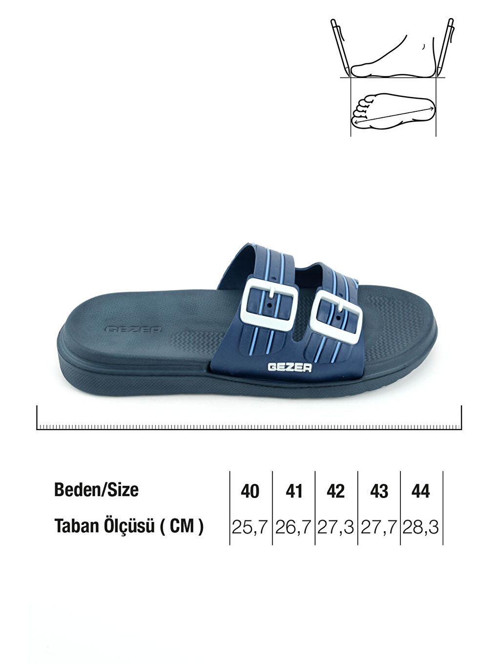 Lacivert Erkek Yazlık Eva Islak Zemine Uygun Günlük Ev Bahçe Havuz Banyo Terlik-1