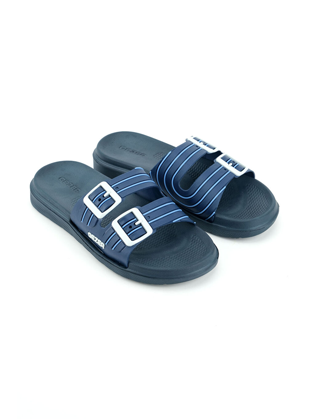 Lacivert Erkek Yazlık Eva Islak Zemine Uygun Günlük Ev Bahçe Havuz Banyo Terlik-2