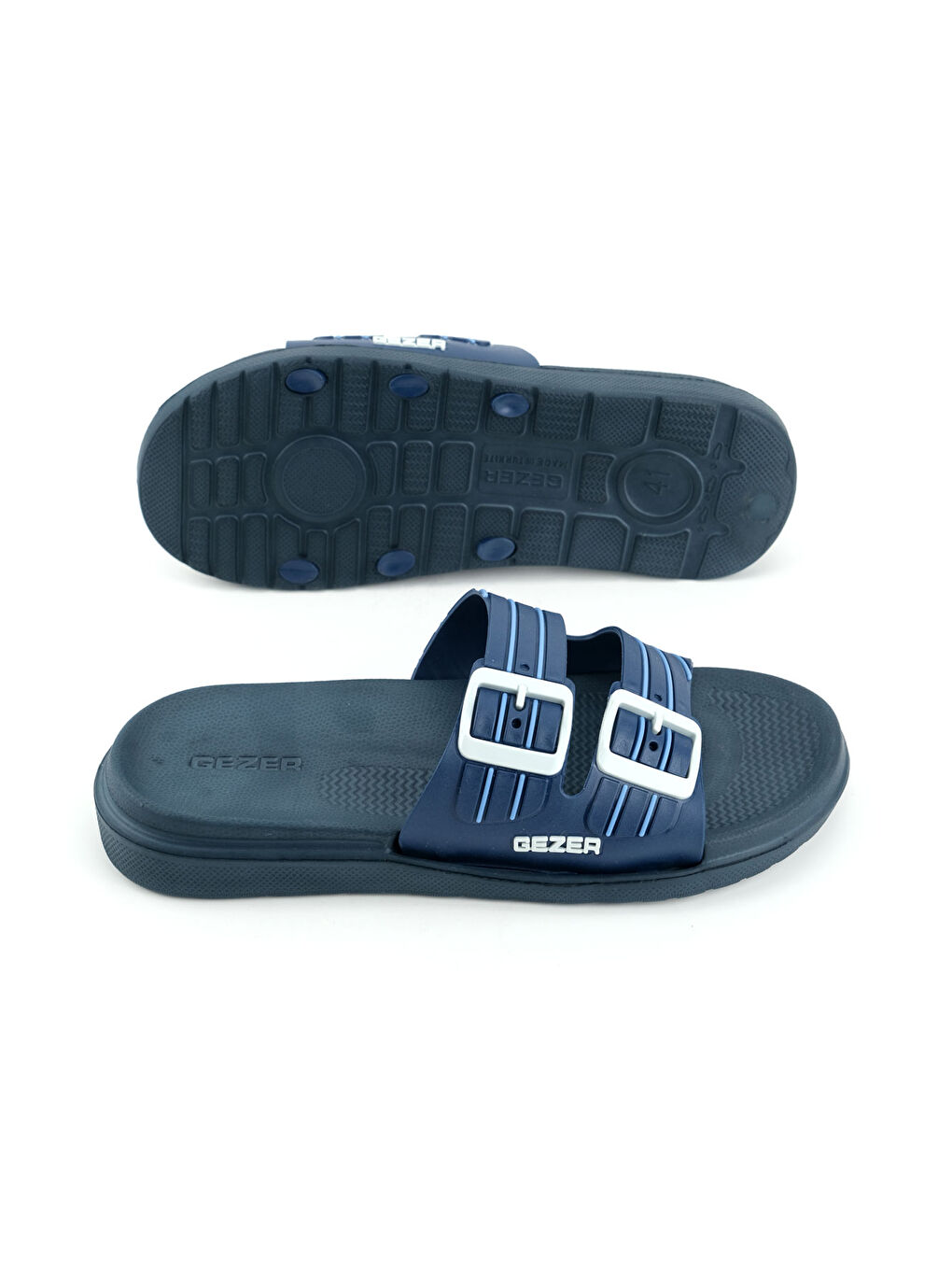 Lacivert Erkek Yazlık Eva Islak Zemine Uygun Günlük Ev Bahçe Havuz Banyo Terlik-4