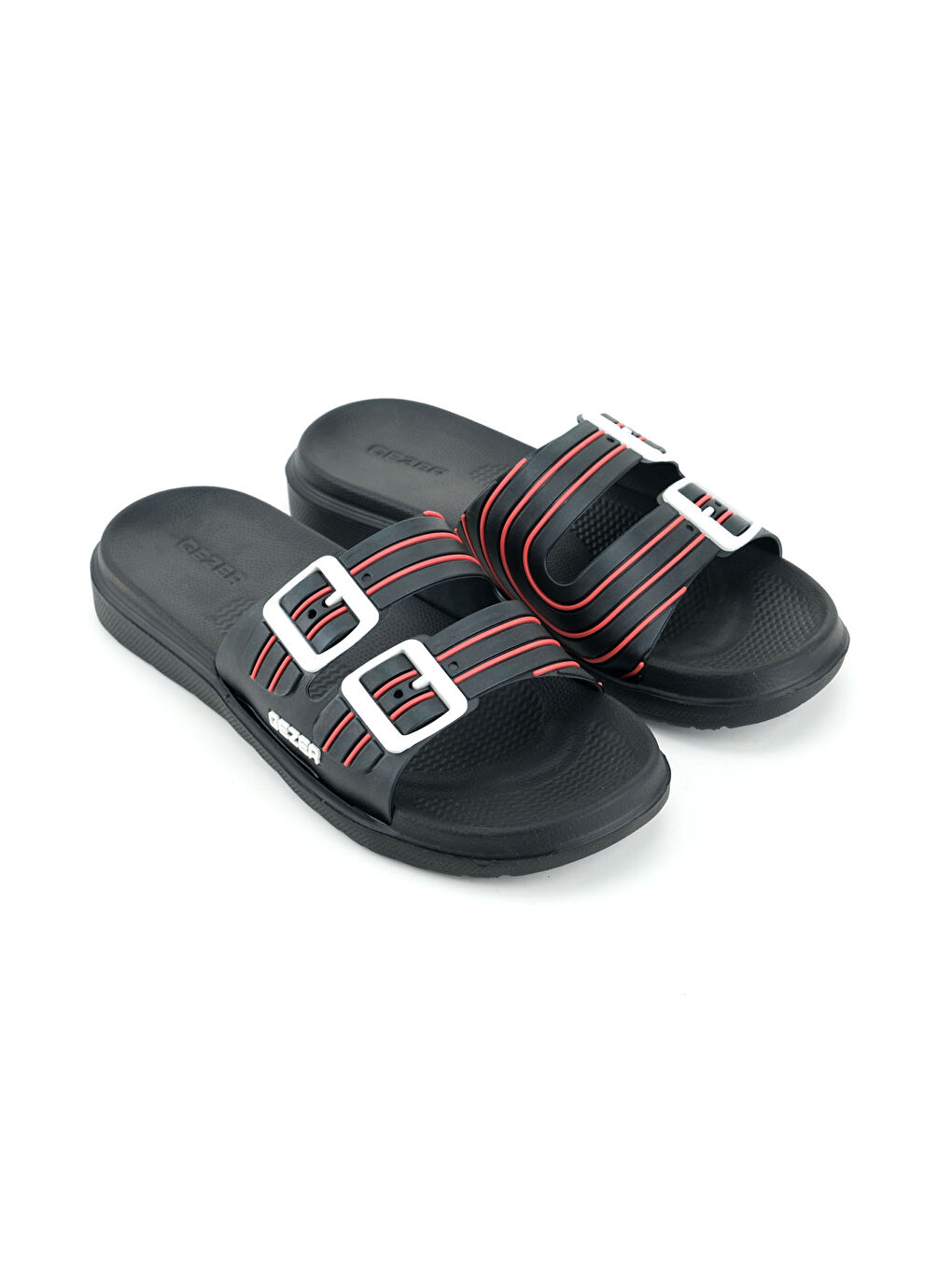 Kırmızı Erkek Yazlık Eva Islak Zemine Uygun Günlük Ev Bahçe Havuz Banyo Terlik-2