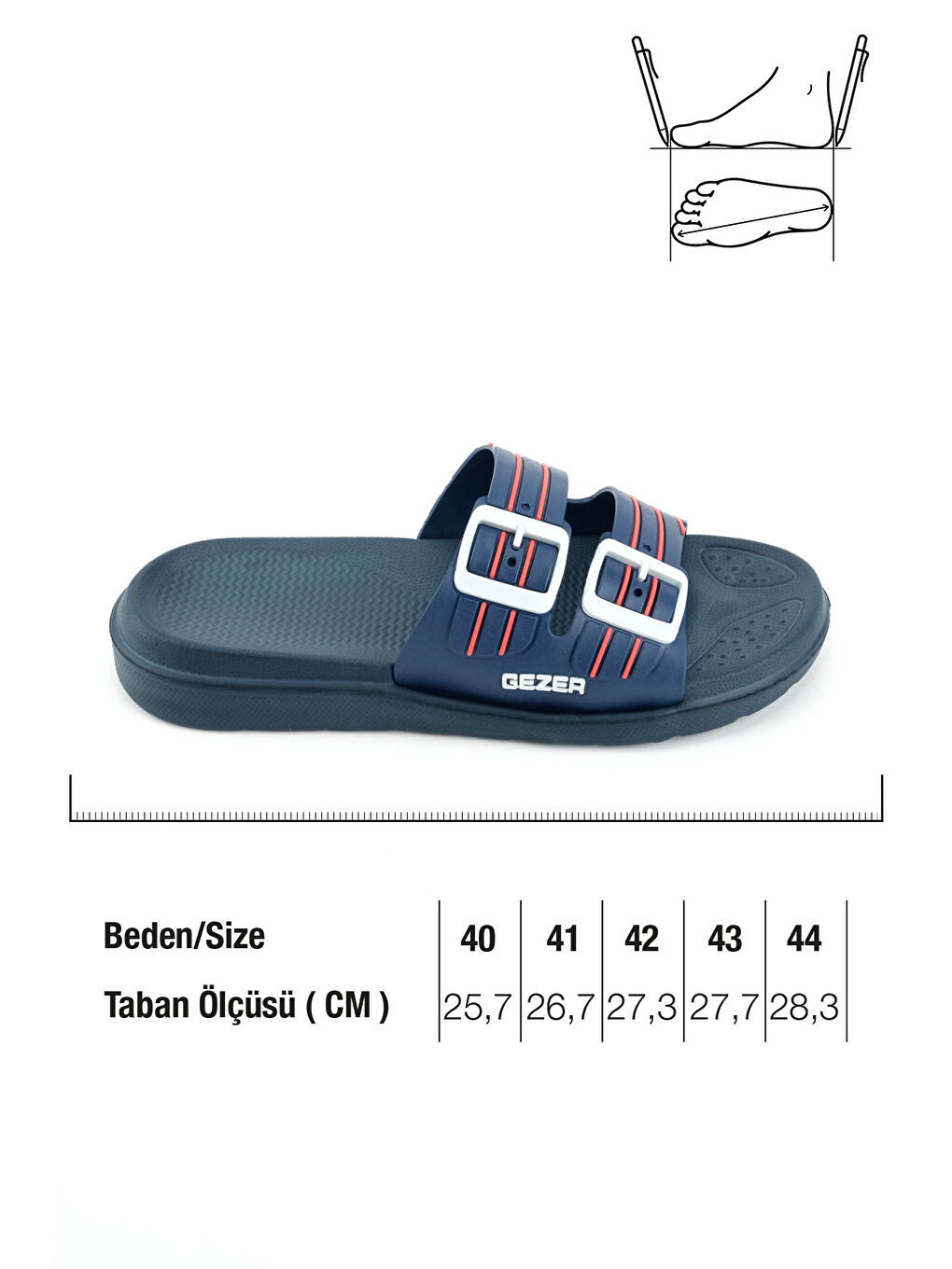 Lacivert Erkek Yazlık Eva Islak Zemine Uygun Günlük Ev Bahçe Havuz Banyo Terlik-1