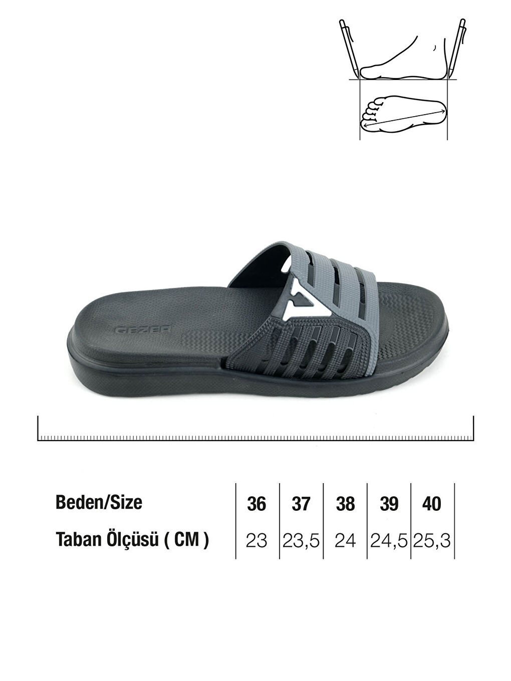 Siyah Erkek Yazlık Eva Islak Zemine Uygun Günlük Ev Bahçe Havuz Banyo Terlik-1