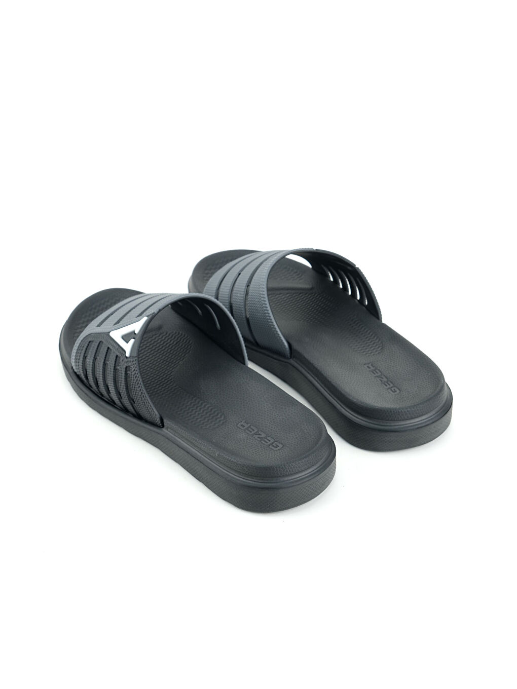 Siyah Erkek Yazlık Eva Islak Zemine Uygun Günlük Ev Bahçe Havuz Banyo Terlik-3