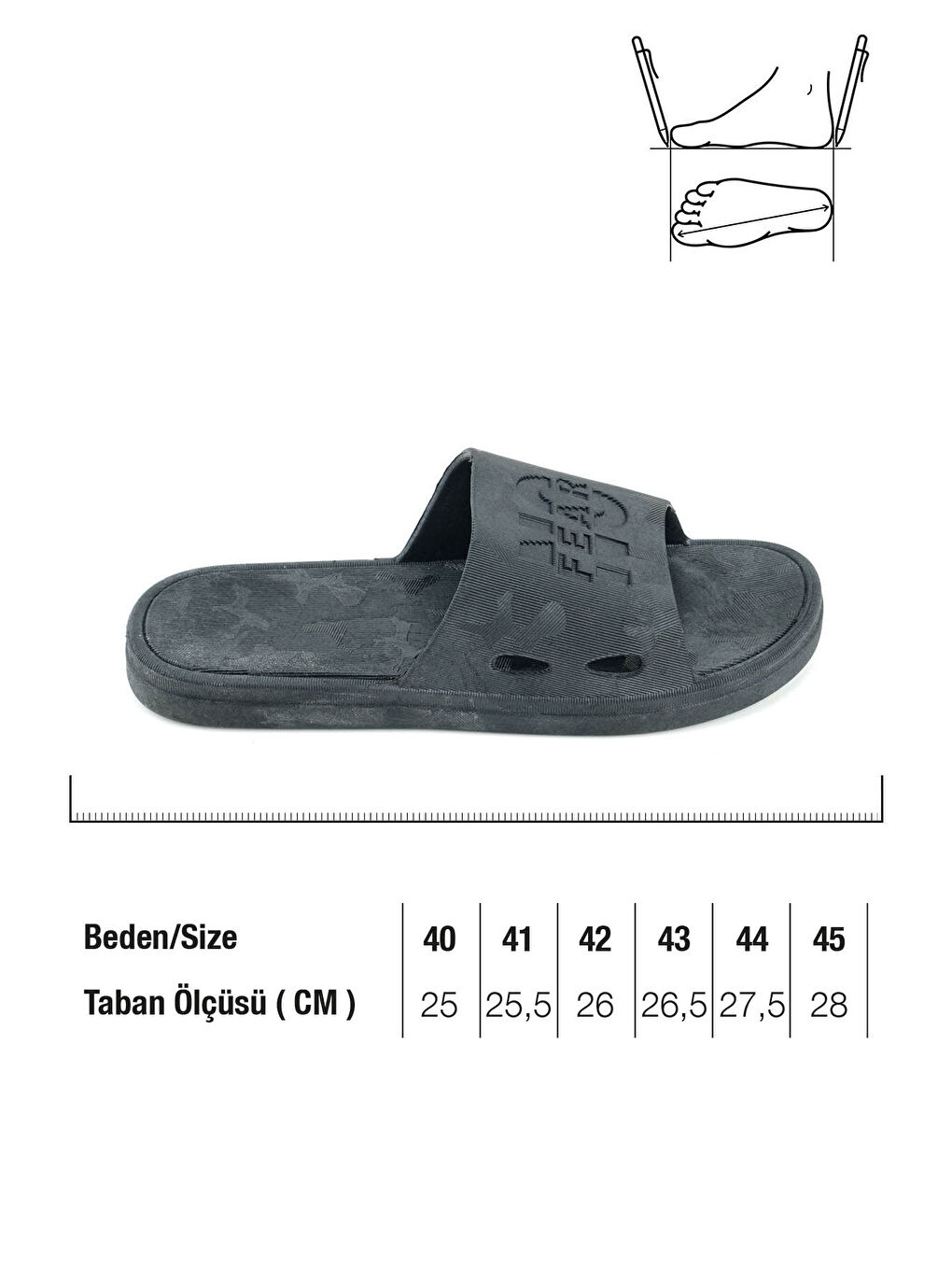 Siyah Yazlık Erkek No Fear Airblow Islak Zemine Uygun Günlük Ev Bahçe Havuz Terlik-1