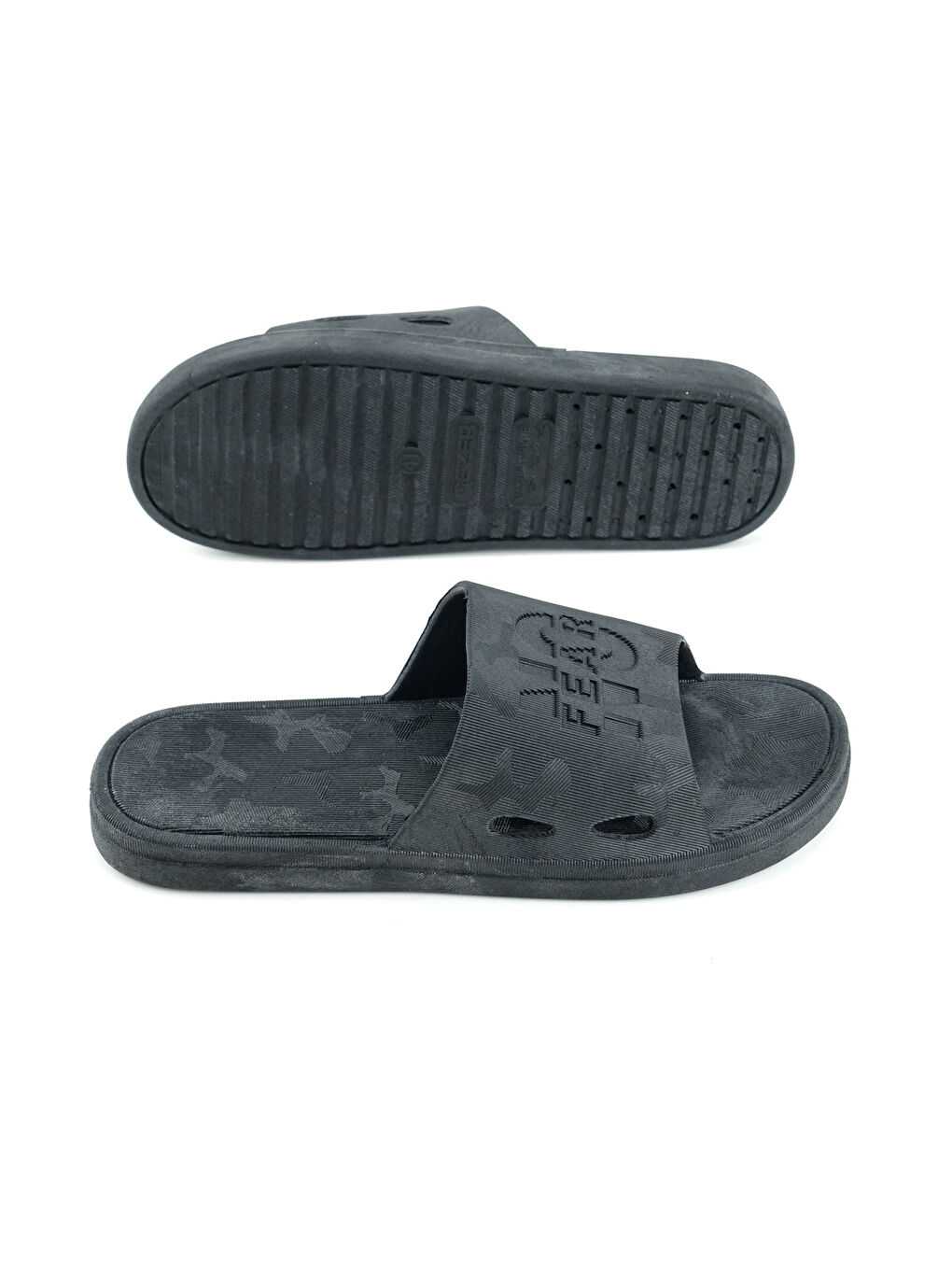 Siyah Yazlık Erkek No Fear Airblow Islak Zemine Uygun Günlük Ev Bahçe Havuz Terlik-4