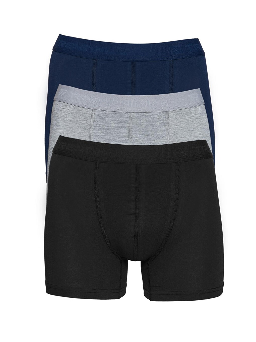 Siyah Erkek 3'li Pamuklu Elastanlı Esnek Kumaş Boxer Set 7811-3-5
