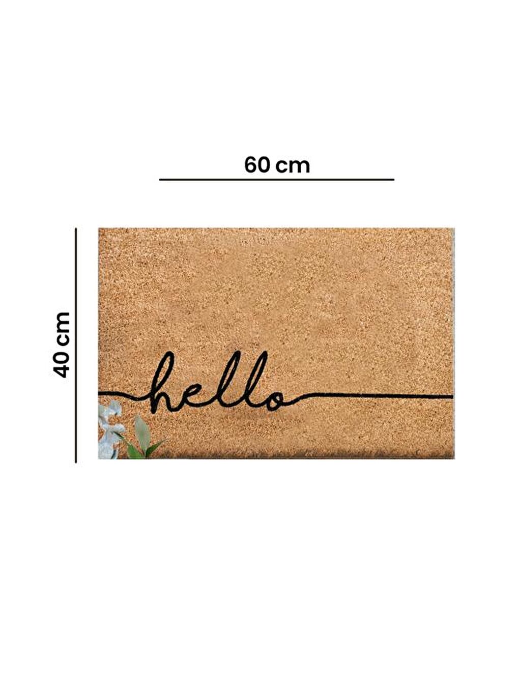 Bej Koko Kapı Paspası - Hello-2