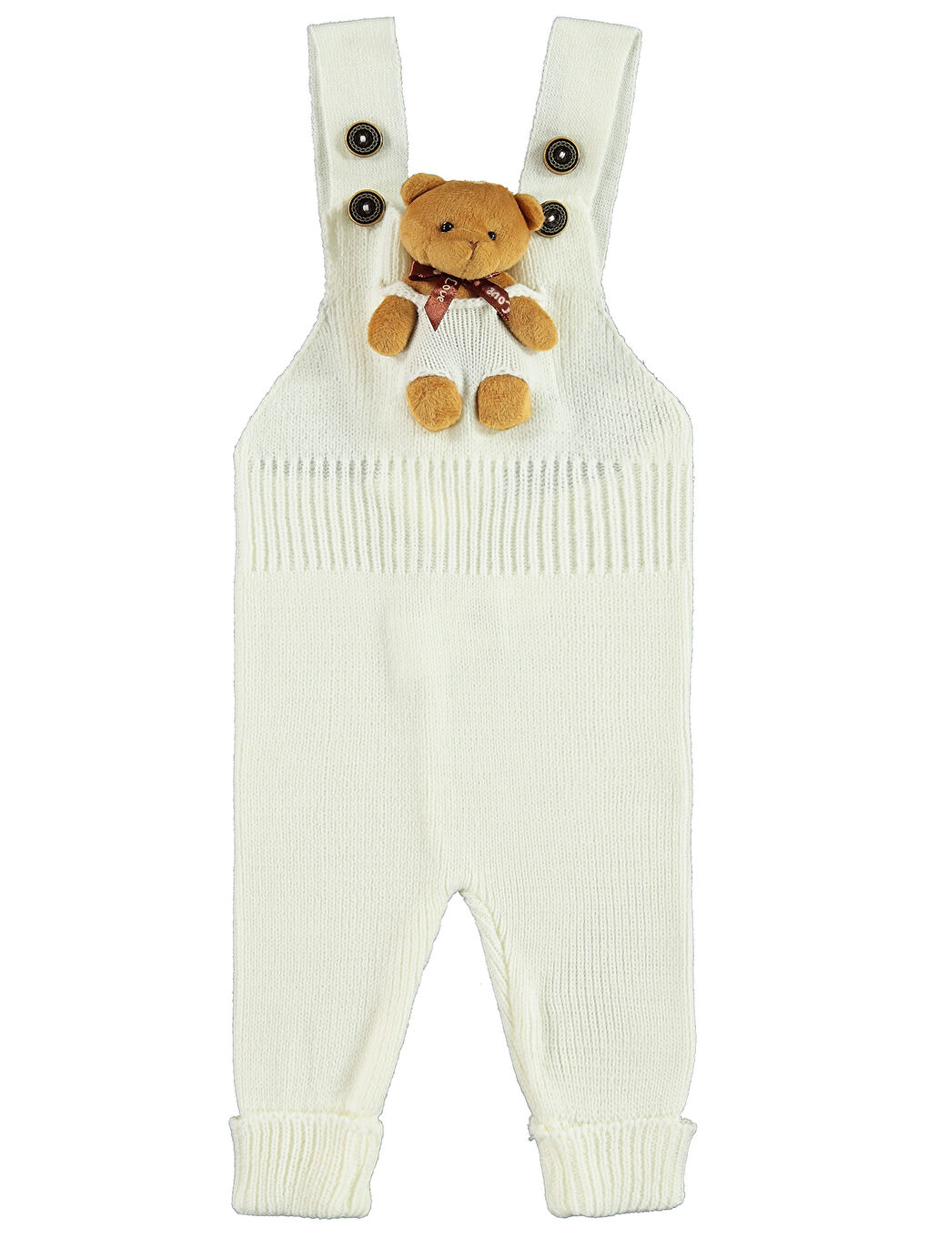 Baby Kız Bebek Salopet 3-18 Ay Ekru