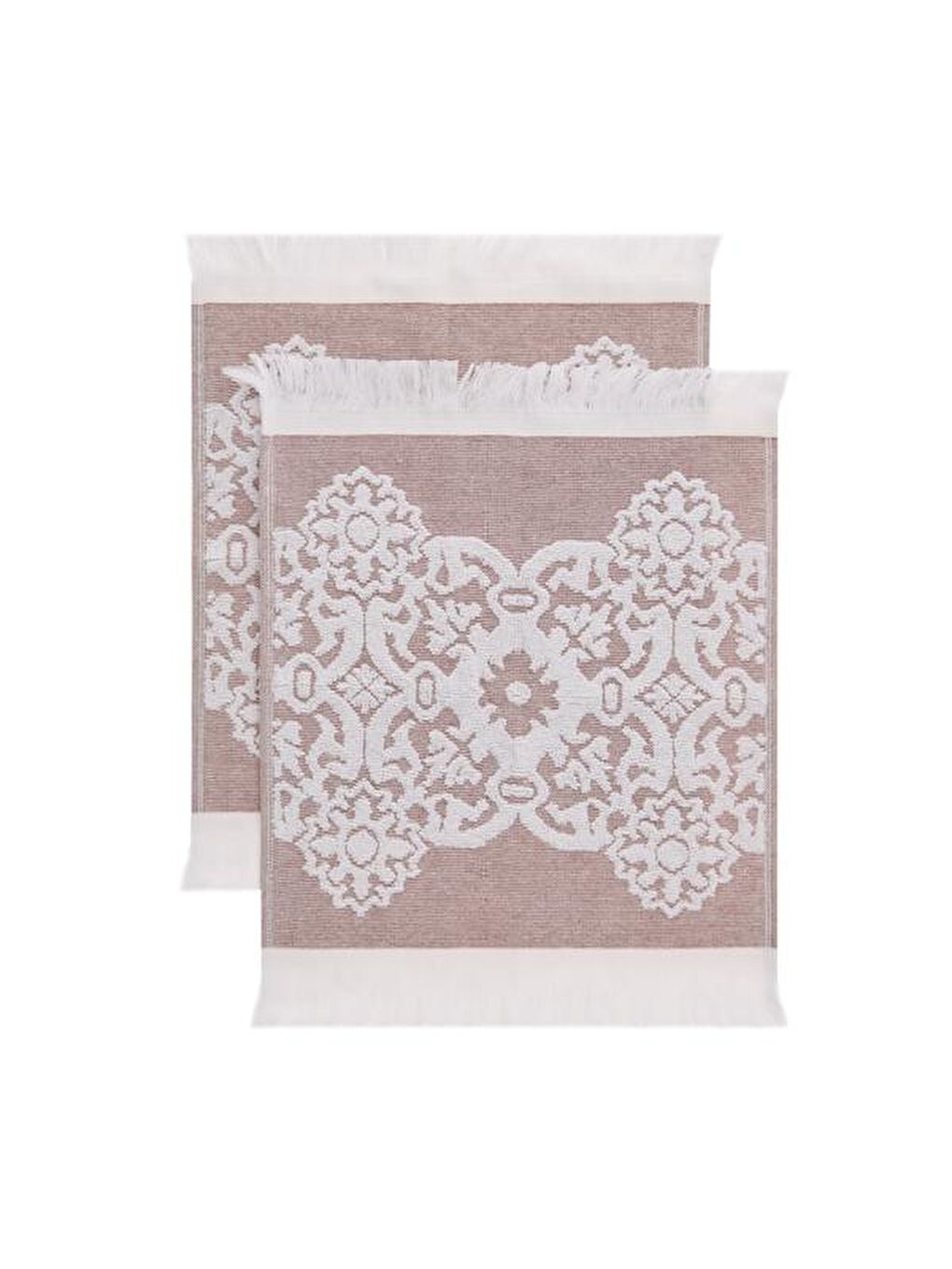 Soft Cant 2'li Havlu Seti - Kahverengi - 30x30 cm-3