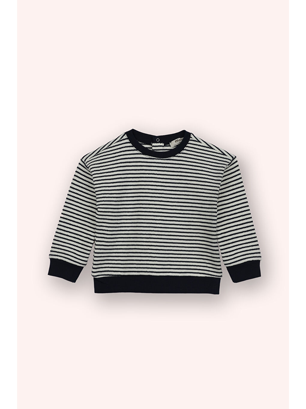 Erkek Çocuk Çizgili Sweatshirt Lacivert