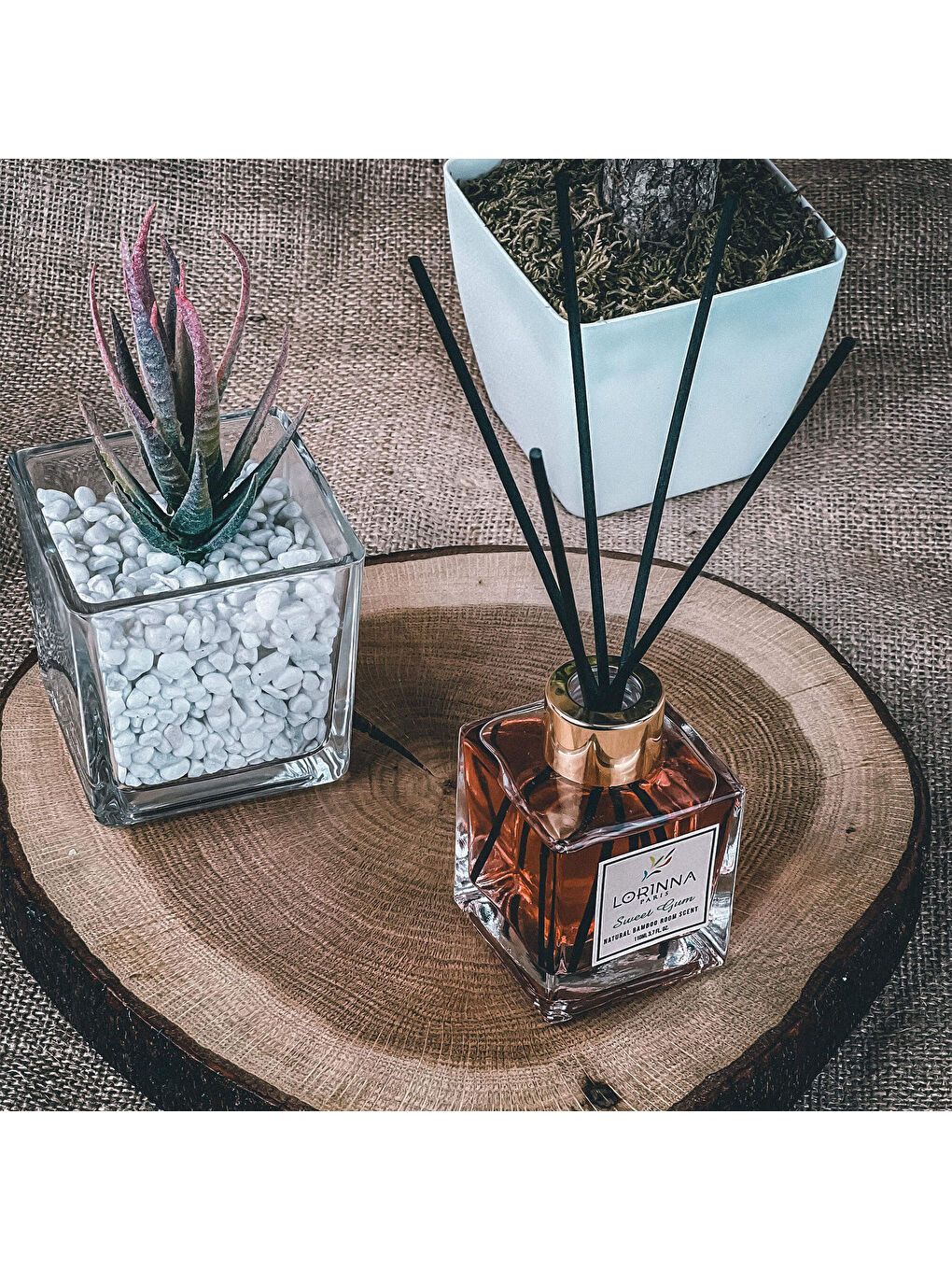 Renksiz Sweet Gum Çubuklu Oda Kokusu - Şeffaf - 110 ml