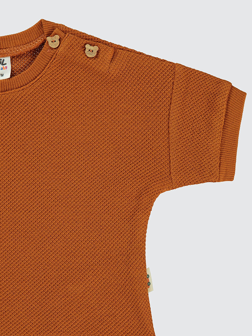 Kahverengi Baby Erkek Bebek Şortlu Takım 6-18 Ay Tarçın-1